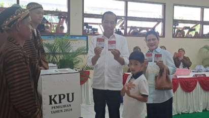 Nyoblos Pilkada di Solo, Jokowi Imbau Siapa pun yang Menang Jangan Jemawa
