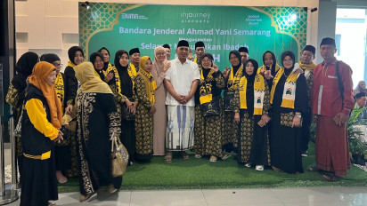 Cawagub Jateng Taj Yasin Terbang dari Makkah Langsung Meluncur ke TPS di Rembang Untuk Nyoblos