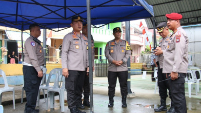 Pastikan Pilkada Serentak 2024  Kondusif, Wakapolda Kepri  dan Kapolres Barelang Pantau TPS