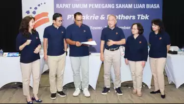 PT Bakrie & Brothers Tbk. (“BNBR” atau “Perseroan”) memperoleh persetujuan dari para pemegang saham untuk melakukan konversi sebagian utang Perseroan kepada krediturnya dengan penerbitan saham baru.