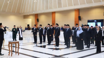 Mensesneg Lantik 25 Pejabat Baru di Kementerian Sekretariat Negara