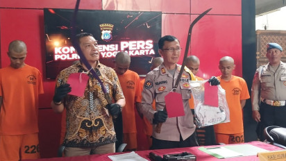 Polresta Yogyakarta Tangkap 11 Pemuda Terlibat Tawuran, Lima di Antaranya Anak di Bawah Umur
