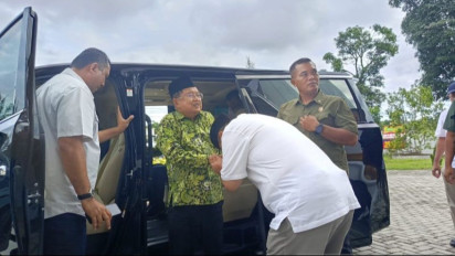 Jusuf Kalla Kunjungi Calon Gubernur Bangka Belitung Hidayat Arsani