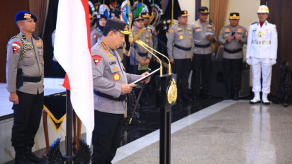 Pimpin Upacara Kenaikan 26 Pangkat, Ini Pesan Kapolri Jenderal Listyo Sigit Prabowo