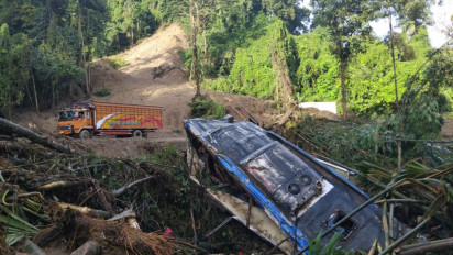 Senin 2 Desember Jalur Medan-Berastagi Dibuka Kembali Usai Longsor di Desa Sembahe