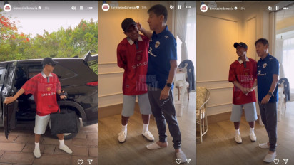 Pemain Abroad Timnas Indonesia Mulai Merapat ke Bali, Pratama Arhan Tiba Pakai Jersey Manchester United