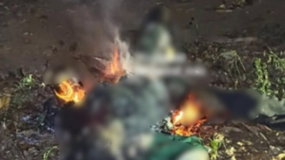 Foto Mahasiswa yang Sedang Hamil Dibunuh dan Dibakar Pacarnya di Bangkalan Tersebar, Api Masih Menyala, Pelaku Sempat-sempatnya Lakukan Ini