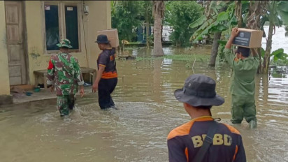 BPBD Banyumas Salurkan Bantuan bagi Korban Banjir di Tiga Desa