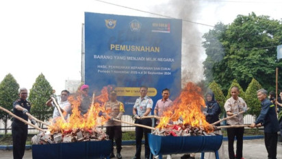 Pemusnahan Rokok Ilegal, Bea Cukai Tanjungpandan Ungkap Potensi Kerugian Negara Rp29,1 Juta