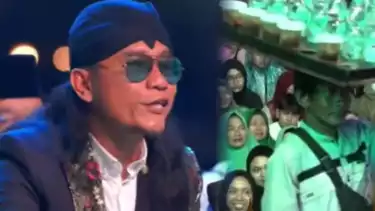 Gus Miftah saat mengolok-olok penjual es teh saat pengajian di Magelang.