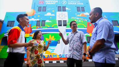 Program CSR Nippon Paint: Kehidupan Tepi Sungai Cisadane Menjadi Lebih Menarik dan Berwarna