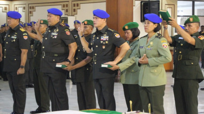 Lantik 129 Penyidik Baru, Wadanpuspomad Tegas Minta Penyidik Profesional dalam Bertugas