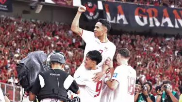 Marselino Ferdinan Saat Selebrasi Gol di Laga Timnas Indonesia Vs Arab Saudi