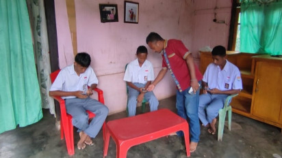 Sinyal internet Hilang, Siswa SMA Negeri 1 Titehena di Pengungsian Lewotobi gagal Ujian Online