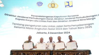Persiapan Nataru, Kakorlantas Rakor Sekaligus Teken SKB Soal Pengaturan Lalu Lintas dan Penyebrangan