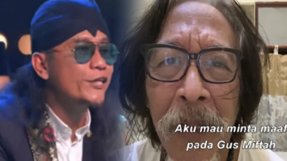 Sambil Menangis Sujiwo Tejo Minta Maaf ke Gus Miftah: Ternyata Seorang Wali