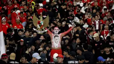 Ilustrasi: Suporter Timnas Indonesia di GBK