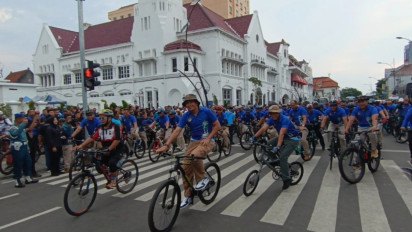 Ribuan Warga Surabaya Ramaikan Puncak Hari Armada di Kota Tua Surabaya
