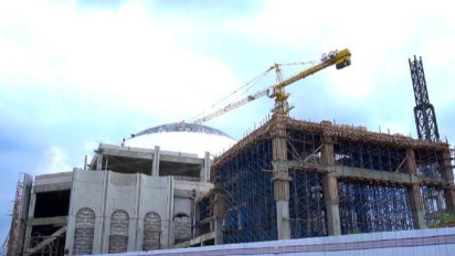 Proses Pembangunan Masjid Al Bakrie Bandar Lampung 70 Persen, Ditarget Rampung Sebelum Ramadan 2025
