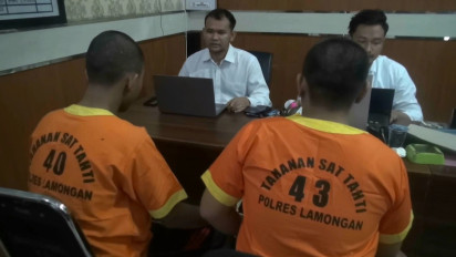 Polisi Tangkap 2 Pelaku Pengeroyokan dan Pembacokan di Masjid Desa Madulegi, Lamongan