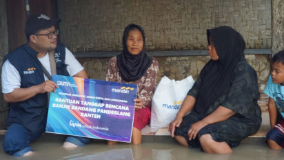 Tanggap Bencana, Bank Mandiri Salurkan Bantuan untuk Korban Banjir Sukabumi Jawa Barat dan Pandeglang Banten
