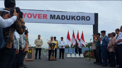 Presiden Prabowo Subianto Resmikan Jalan Layang Madukoro di Jawa Tengah