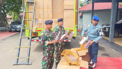 TNI AL Gagalkan Penyelundupan Rokok Ilegal di Pelabuhan Merak, Kerugian Negara Rp9,6 Miliar Berhasil Selamat