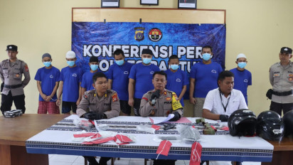 10 Pelaku Penganiayaan di Pasar Seni Gabusan Bantul Ditangkap, Polisi Temukan Senapan Angin