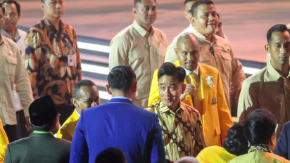 Prabowo-Gibran Tiba di Puncak HUT ke-60 Golkar, Berdampingan dengan Jusuf Kalla dan Bahlil Lahadalia