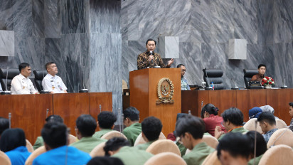 Di Hadapan Ratusan Mahasiswa, Ibas Sosialisasi 4 Pilar Kebangsaan MPR RI