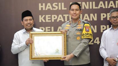 Polres Jombang Raih Penghargaan Kepatuhan Pelayanan Publik dari Ombudsman RI