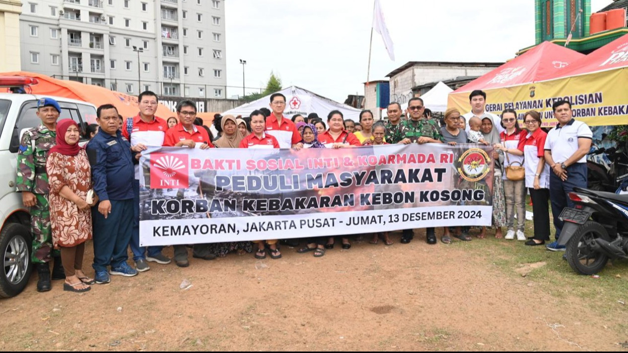 INTI dan Koarmada RI Gelar Baksos Bantu Korban Kebakaran di Kemayoran
            - galeri foto