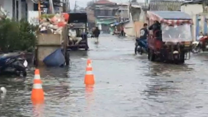 BPBD: Banjir Rob Melanda Sejumlah Wilayah di Jakarta Utara dan Kepulauan Seribu