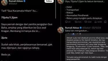 Seorang Warganet bongkar tarif Gus Miftah