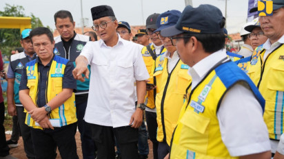 Dukung Swasembada Pangan, Menteri Dody Tinjau Rehabilitasi dan Modernisasi Jaringan Irigasi di Kabupaten Subang