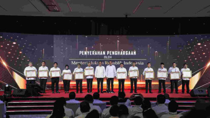 Pemprov DKI Jakarta Raih Penghargaan Indeks Reformasi Hukum dari Kementerian Hukum RI