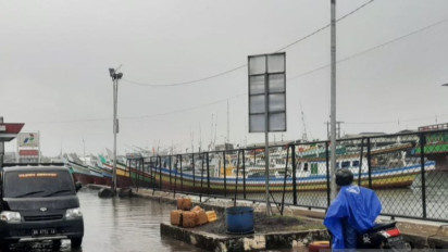 Banjir Rob Rendam Halaman Kantor PPN Tanjungpandan