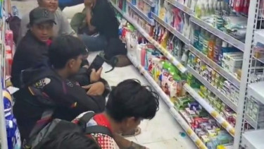 Viral Komunitas CB Nganjuk Tiduran di Minimarket Bikin Rugi, Ternyata Kata Polisi..