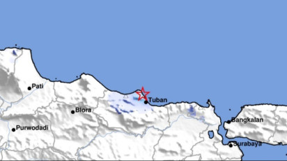 Gempa Teknonik M3,3 Guncang Tuban