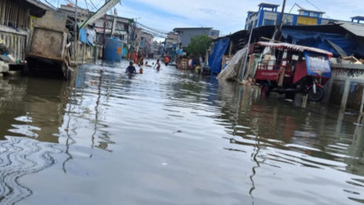 Satu RT di Jakarta Utara Masih Tergenang Banjir Rob, Ketinggian Air 25 Cm