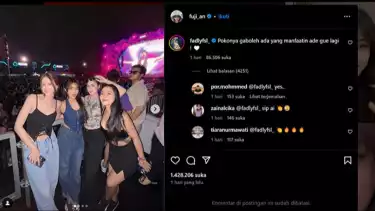 Komentar Fadly Faisal di unggahan Fuji