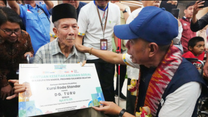 Peringatan HKSN di Maros, Wamensos Salurkan Rp 2,5 Triliunan Bansos