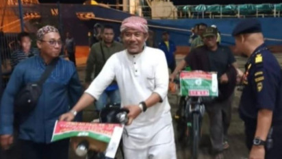 Heroik, Tempuh Perjalanan 16 Hari, Dua Warga Sumut Gunakan Sepeda Ontel Hadiri Haul Guru Sekumpul