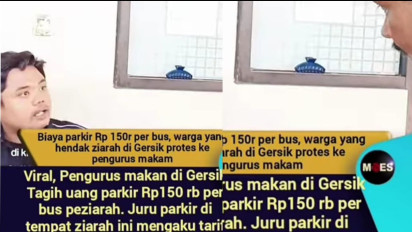 Viral Perseteruan Tarif Parkir Bus Ziarah Wali Rp150 Ribu, Dishub Gresik: Naik Sudah Setahun Kok Baru Protes