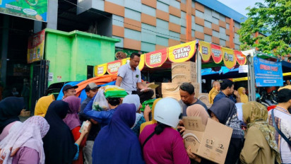 Sambut Natal dan Tahun Baru, Disperindag Lamongan Gelar Pasar Murah