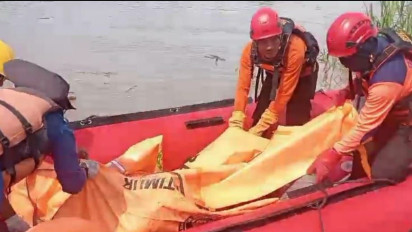 Korban Perahu Terbalik Ditemukan Tewas usai Pencarian Selama Tiga Hari di Bengawan Solo