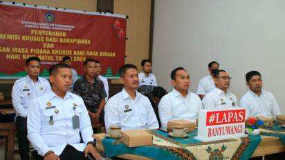Terima Remisi Natal, Satu Warga Binaan Lapas Banyuwangi Langsung Bebas