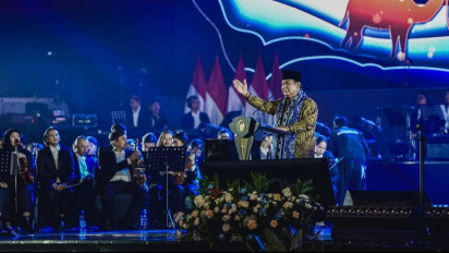 Hadiri Perayaan Natal Nasional, Presiden Prabowo Sampaikan Terima Kasih ke Kapolri & Panglima TNI