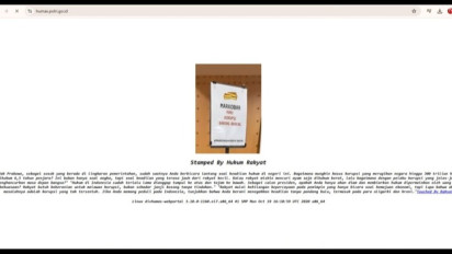 Geger, Website Humas Polri Diretas Sambil Singgung Vonis Harvey Moeis 6,5 Tahun Penjara, Begini Isi Tampilannya