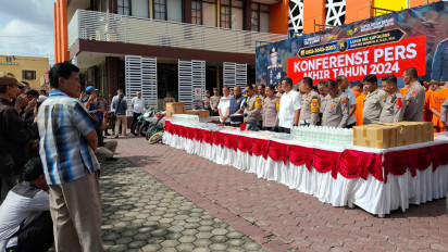 Rapor Akhir Tahun 2024, Kasus Tindak Kriminal Menurun di Polres Probolinggo Kota